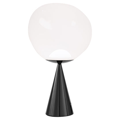 Melt Cone Fat Table Lamp - Opal, Black