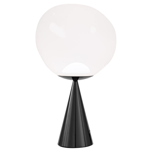 Melt Cone Fat Table Lamp - Opal, Black