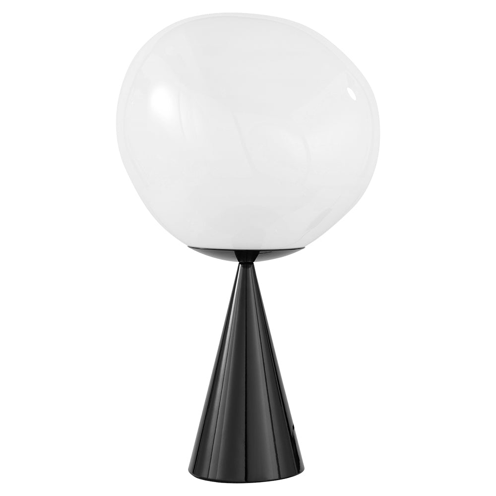 Melt Cone Fat Table Lamp - Opal, Black