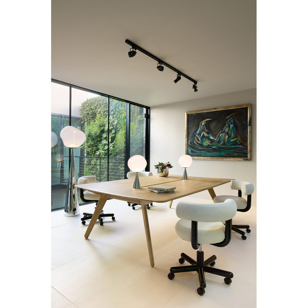 Melt Cone Fat Table Lamp - Opal, Black