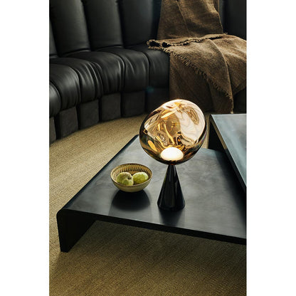 Melt Cone Fat Table Lamp - Opal, Black