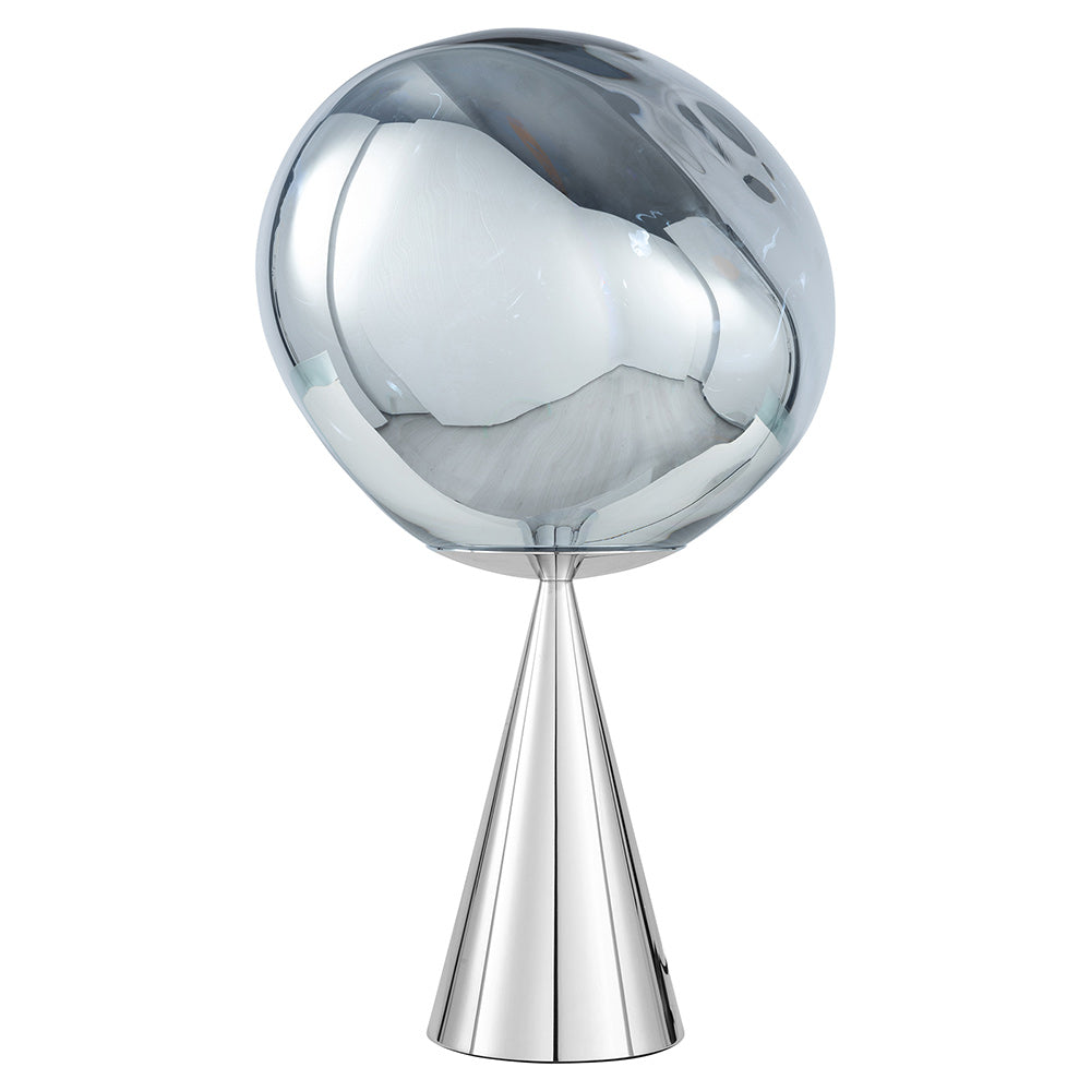Melt Cone Fat Table Lamp - Silver, Silver