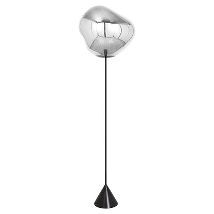 Melt Cone Slim Floor Lamp - Silver