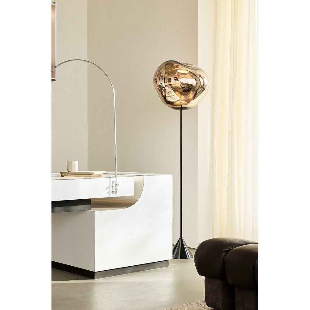 Melt Cone Slim Floor Lamp - Smoke