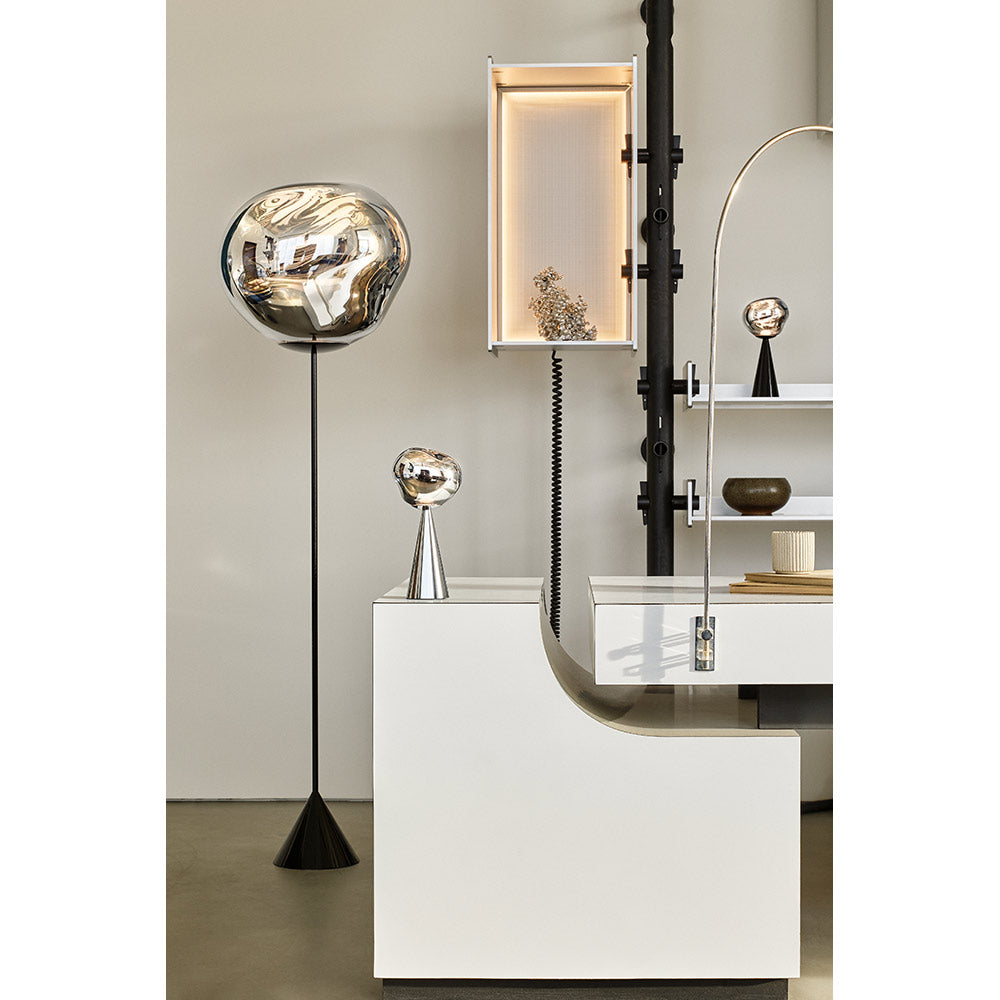 Melt Cone Slim Floor Lamp - Smoke