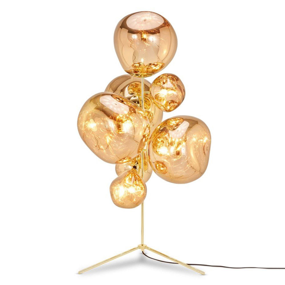 Melt Floor Chandelier - Gold