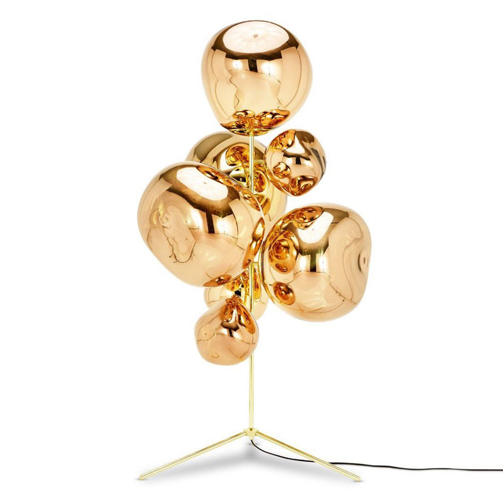 Melt Floor Chandelier - Gold