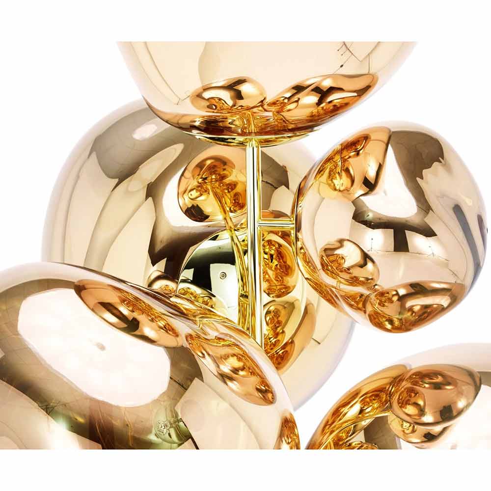 Melt Floor Chandelier - Gold