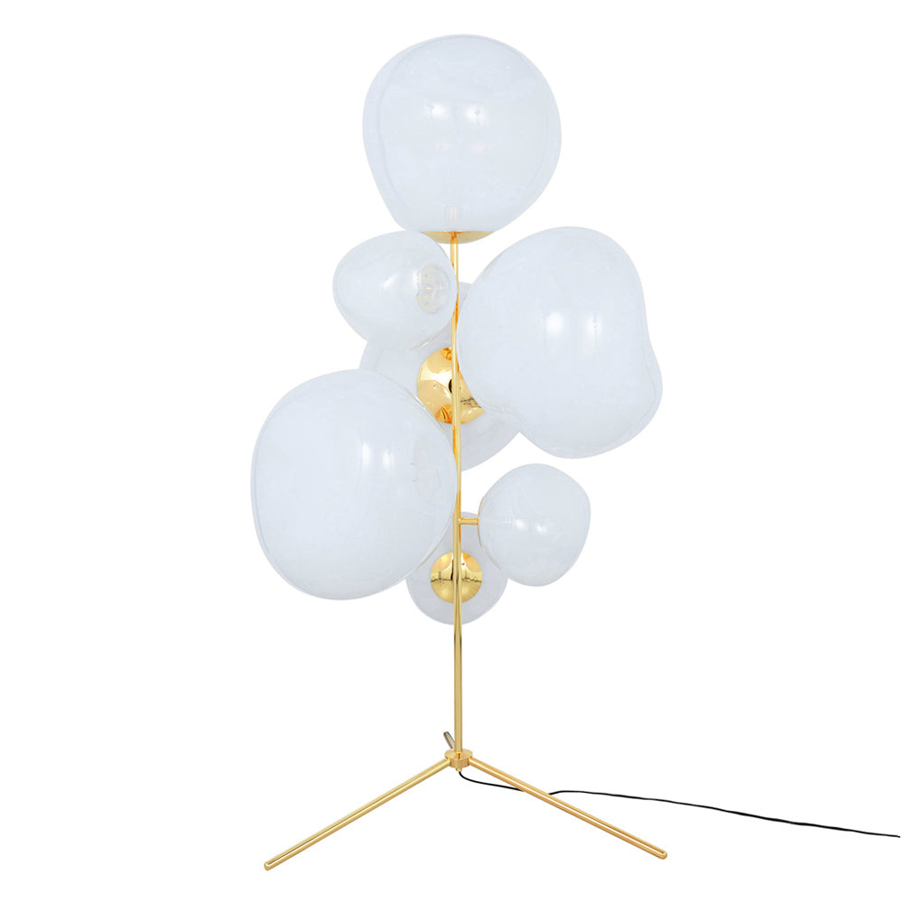 Melt Floor Chandelier - Opal, Gold
