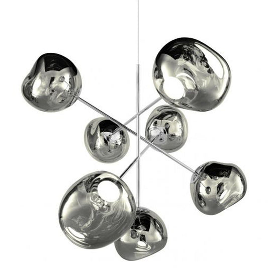Melt Large Chandelier - Silver