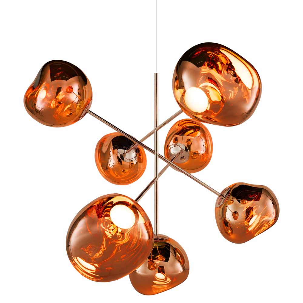 Melt Large Chandelier - Copper