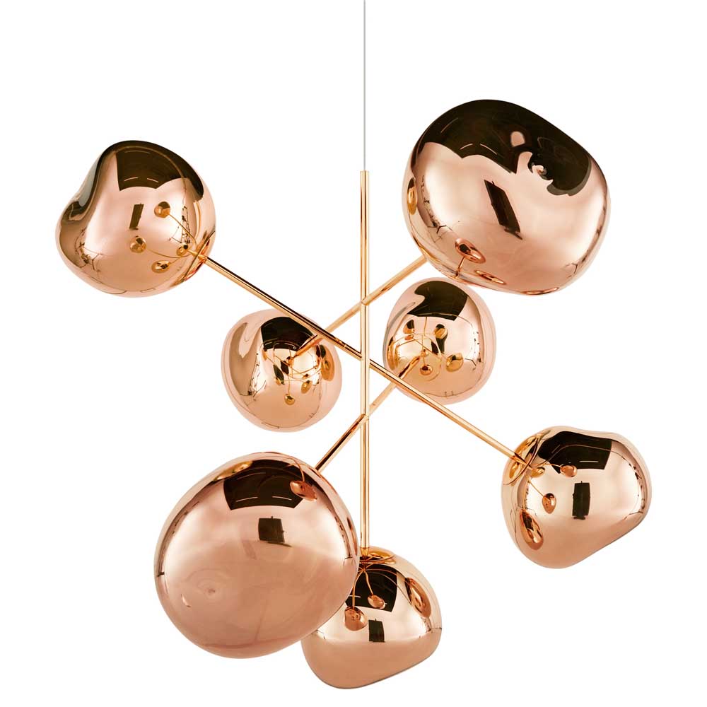 Melt Large Chandelier - Copper