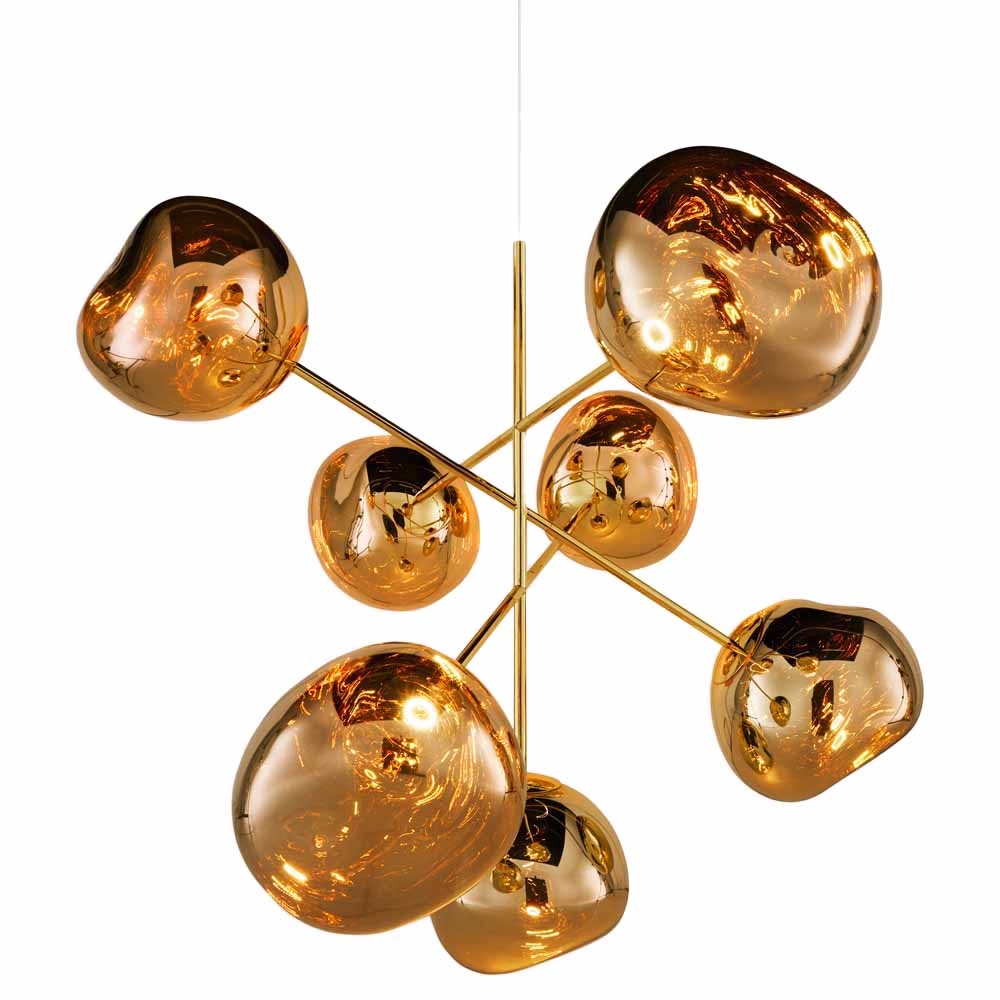 Melt Large Chandelier - Gold