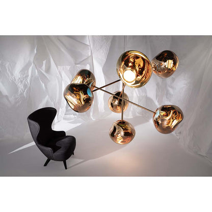 Melt Large Chandelier - Gold