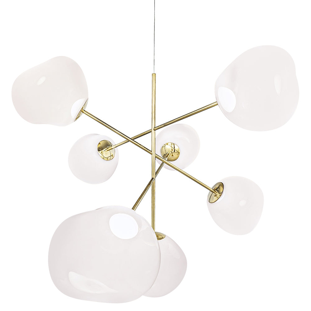 Melt Large Chandelier - Opal, Gold
