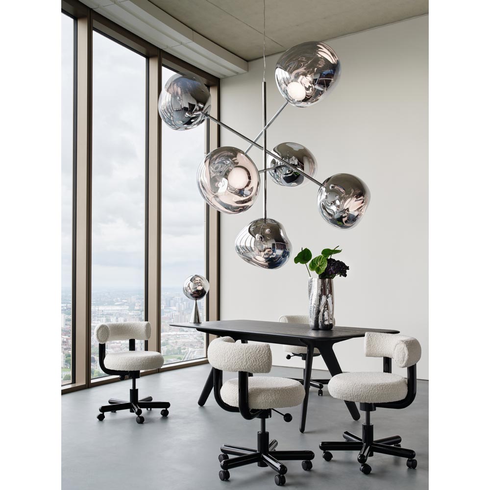 Melt Large Chandelier - Opal, Gold