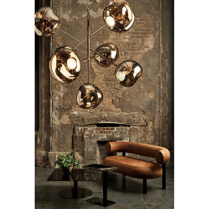 Melt Large Chandelier - Opal, Gold