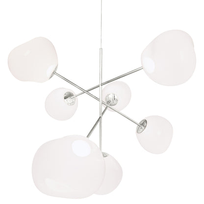 Melt Large Chandelier - Opal, Silver