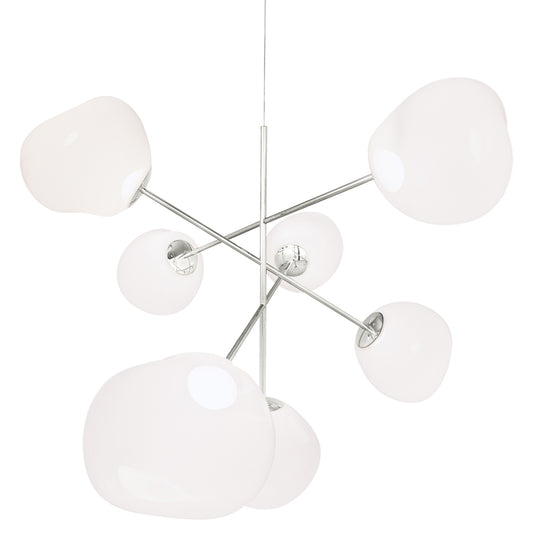 Melt Large Chandelier - Opal, Silver