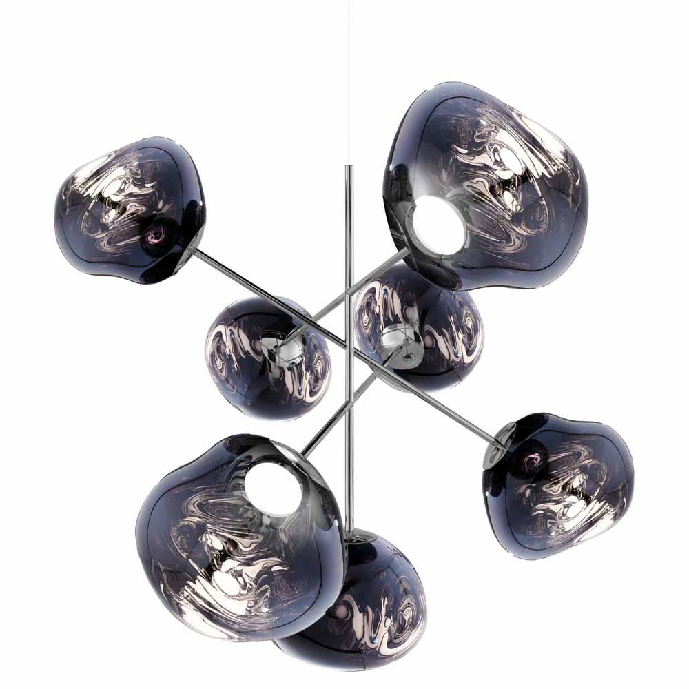 Melt Large Chandelier - Smoke