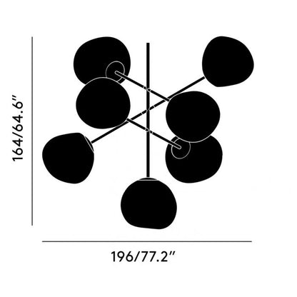 Melt Large Chandelier - Smoke