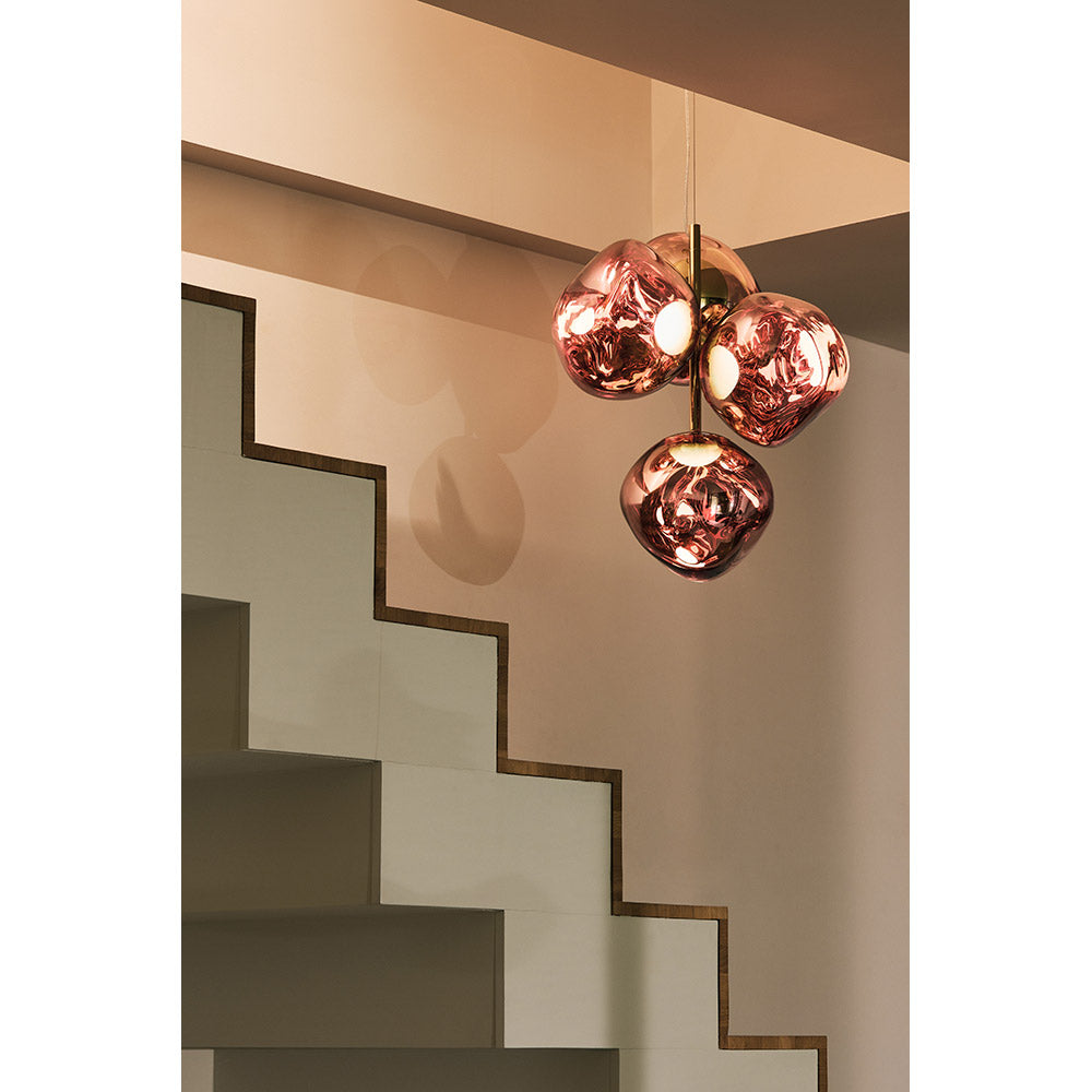 Melt Mini Chandelier - Copper