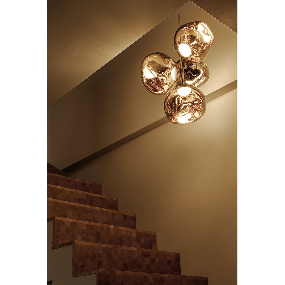 Melt Mini Chandelier - Gold