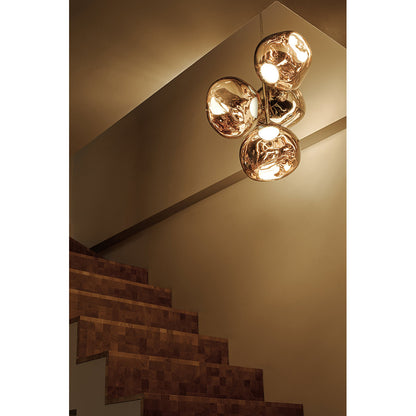 Melt Mini Chandelier - Gold