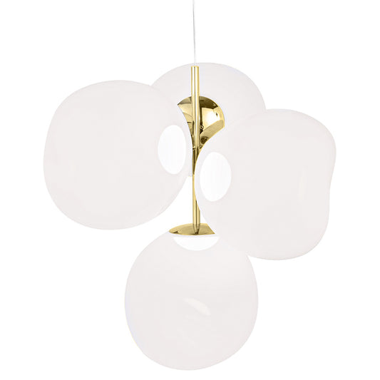 Melt Small Chandelier - Opal, Gold