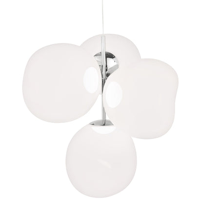 Melt Small Chandelier - Opal, Silver