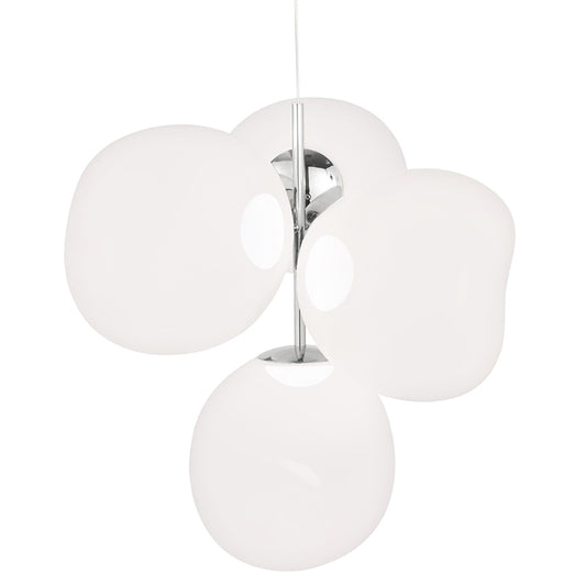 Melt Small Chandelier - Opal, Silver
