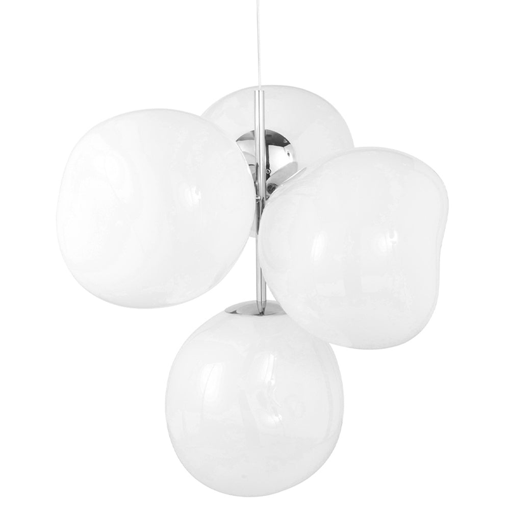 Melt Small Chandelier - Opal, Silver