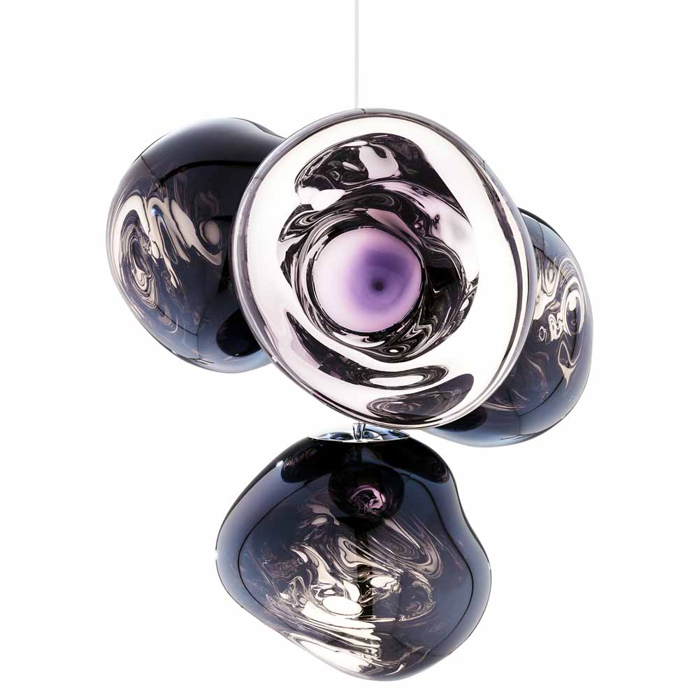 Melt Small Chandelier - Smoke