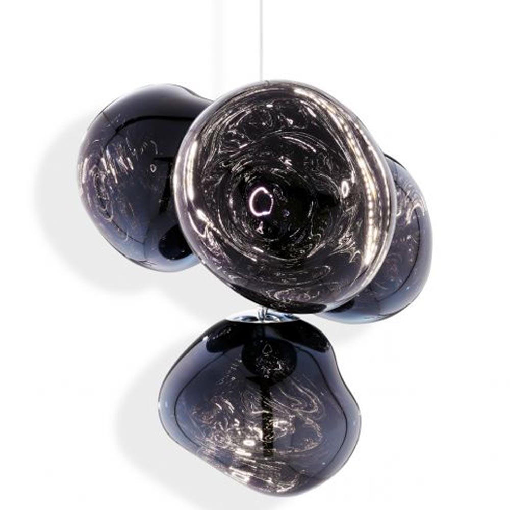 Melt Small Chandelier - Smoke