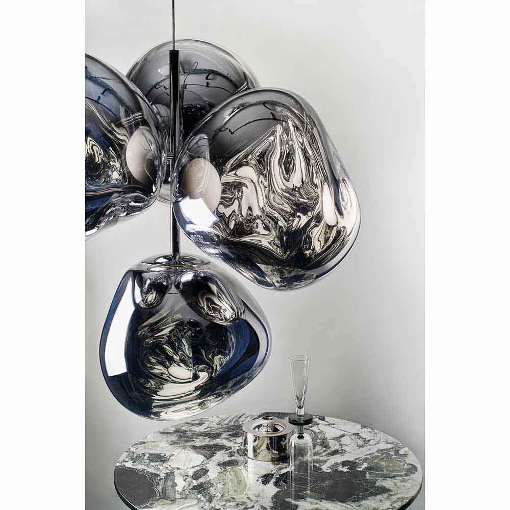 Melt Small Chandelier - Smoke