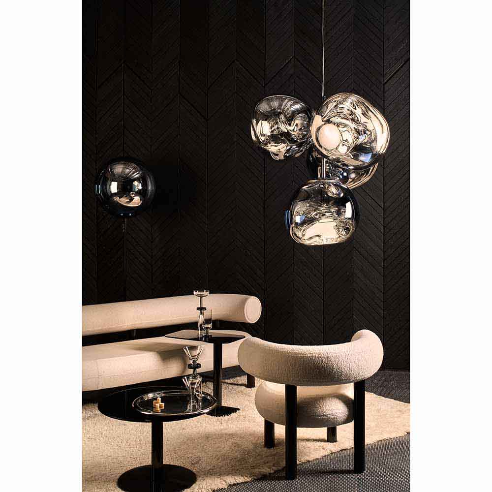 Melt Small Chandelier - Smoke