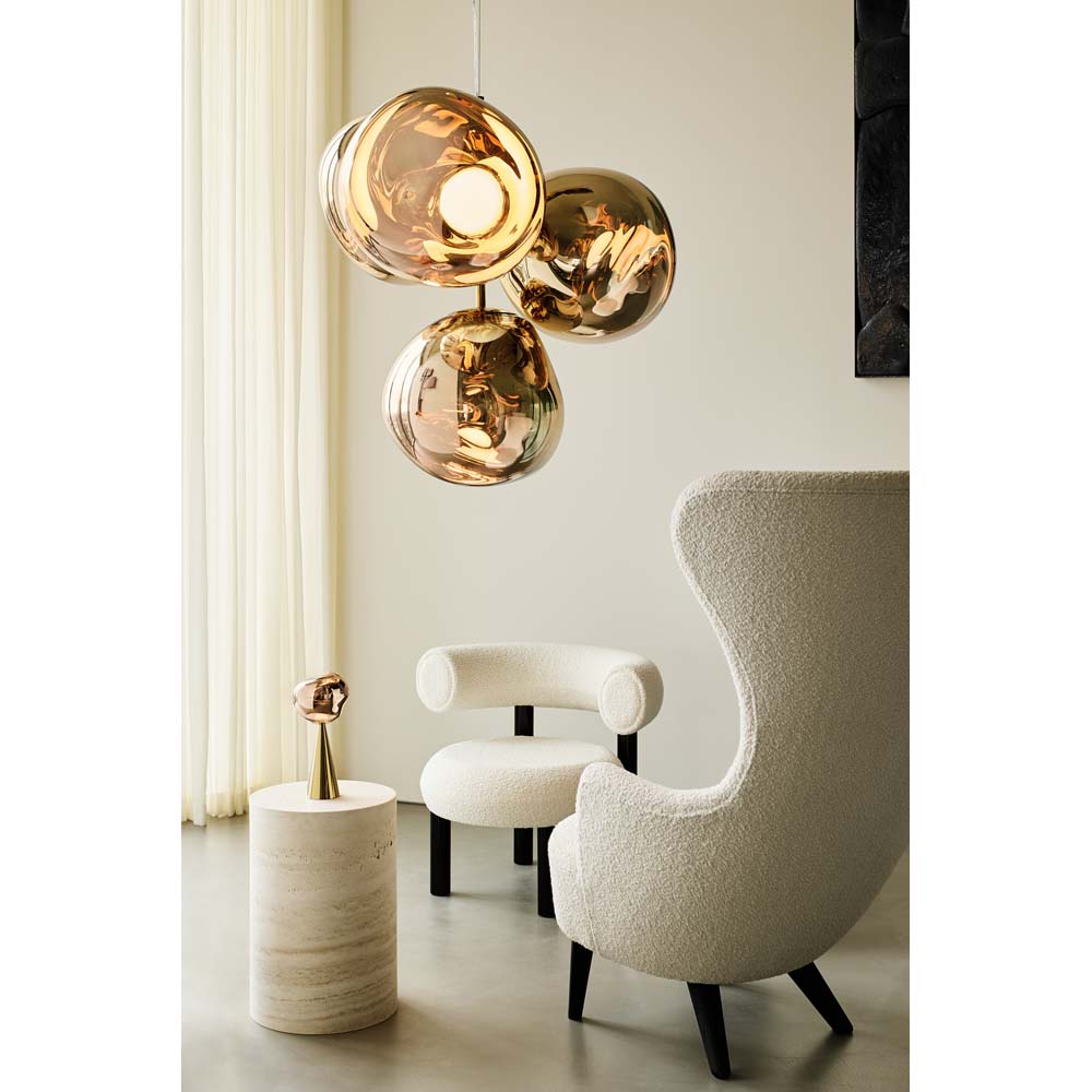 Melt Small Chandelier - Smoke