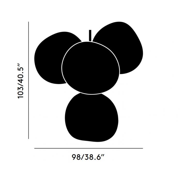 Melt Small Chandelier - Smoke