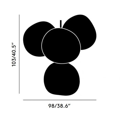 Melt Small Chandelier - Smoke