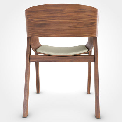 Merano Arm Chair - Upholstered, American Walnut