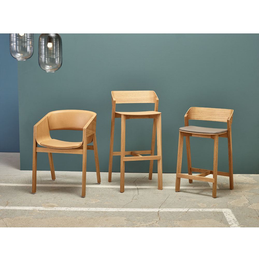 Merano Arm Chair - Upholstered, American Walnut