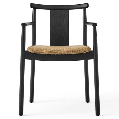 Merkur Seat Upholstered Dining Armchair - Black Oak