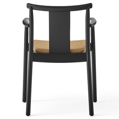 Merkur Seat Upholstered Dining Armchair - Black Oak