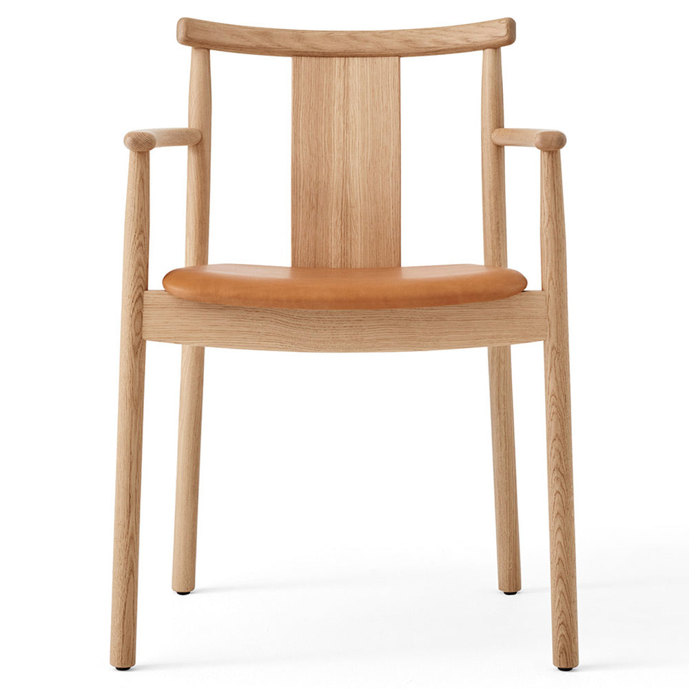 Merkur Seat Upholstered Dining Armchair - Natural Oak