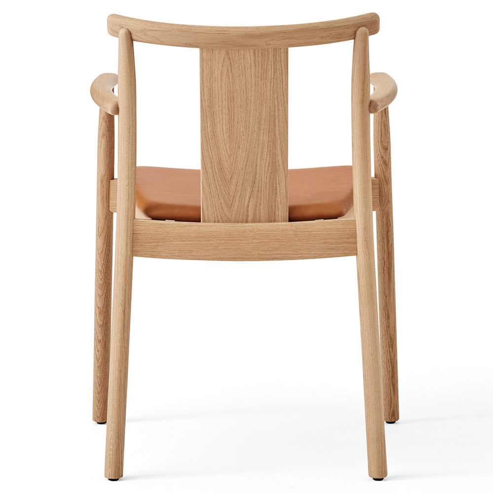 Merkur Seat Upholstered Dining Armchair - Natural Oak
