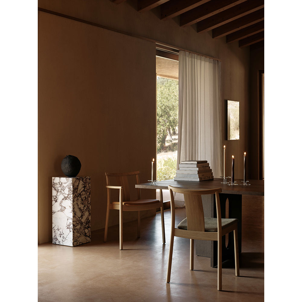 Merkur Seat Upholstered Dining Chair - Black Oak