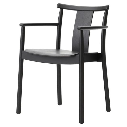Merkur Unupholstered Dining Armchair - Black Oak