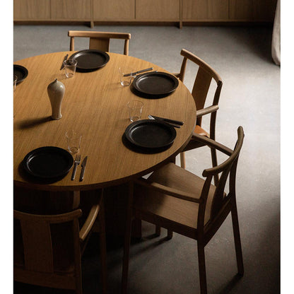 Merkur Unupholstered Dining Armchair - Black Oak