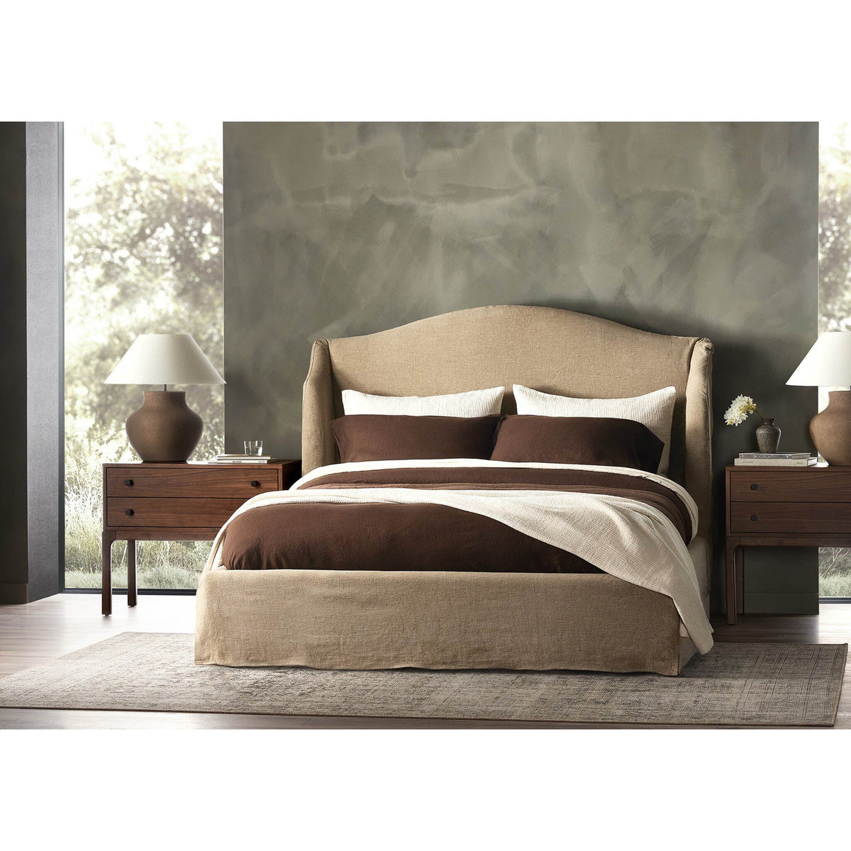 Meryl Slipcover Bed - Broadway Canvas