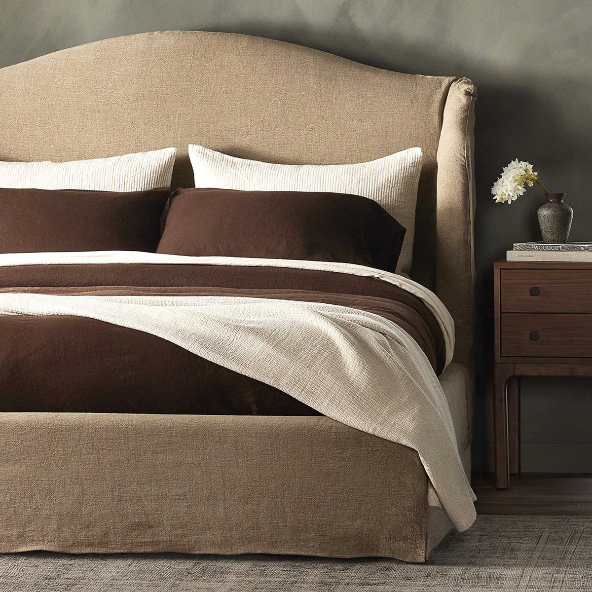 Meryl Slipcover Bed - Broadway Canvas